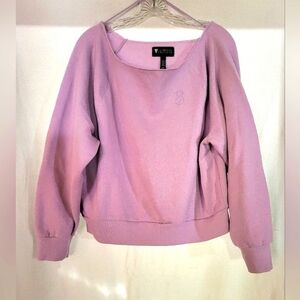 Victoria's Secret On Point Wide Cut Neck Off Shoulder Sweatshirt Med